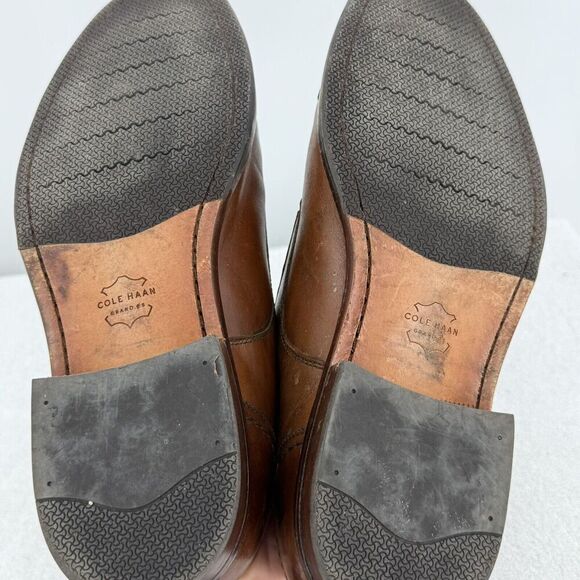 Cole Haan Mens 11 Warner Grand Monk Strap Buckle Brown Leather Shoes C29035 main image 5
